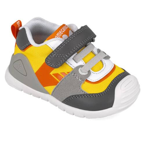 Pantofi copii baieti din piele Biomecanics, Galben – 252121-B213