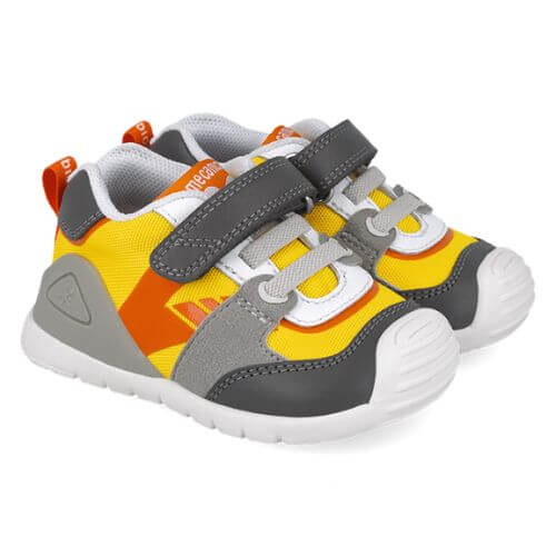 Pantofi copii baieti din piele Biomecanics, Galben – 252121-B213 Pantofi copii baieti din piele Biomecanics, Galben – 252121-B213