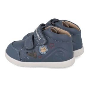 Pantofi copii baieti din piele cu calapod lat, Albastru, Biomecanics – 261153-B556