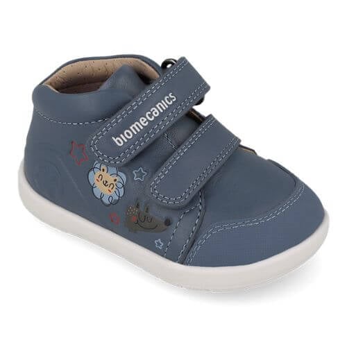 Pantofi copii baieti din piele cu calapod lat, Albastru, Biomecanics – 261153-B556 Pantofi copii baieti din piele cu calapod lat, Albastru, Biomecanics – 261153-B556