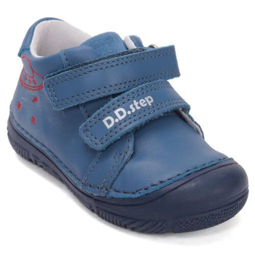 Pantofi copii baieti din piele DD Step, Albastru – S082-61612A