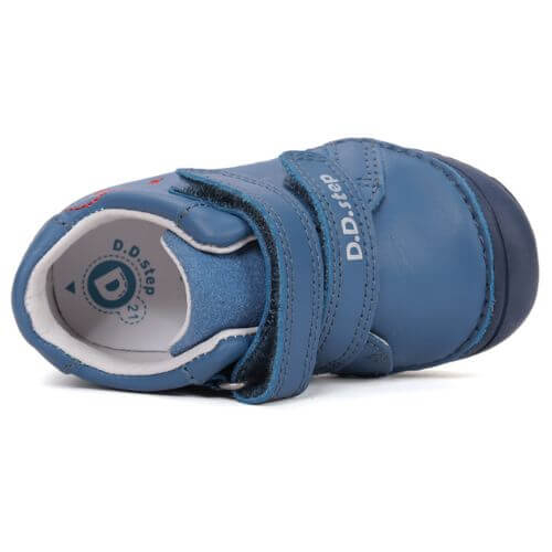 Pantofi copii baieti din piele DD Step, Albastru – S082-61612A