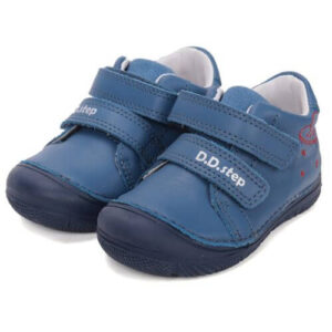 Pantofi copii baieti din piele DD Step, Albastru – S082-61612A