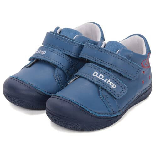 Pantofi copii baieti din piele DD Step, Albastru – S082-61612A
