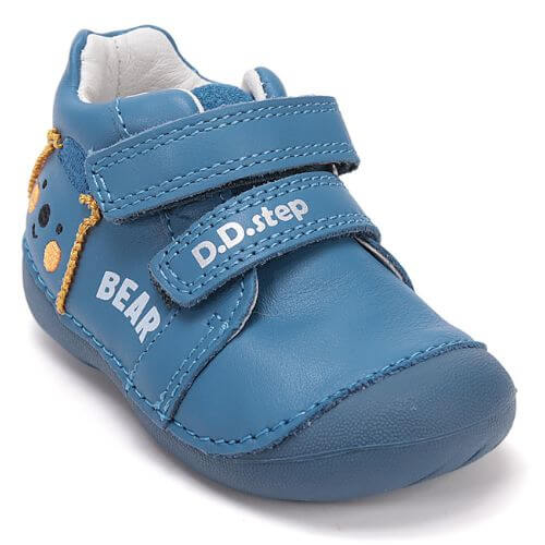 Pantofi copii baieti din piele DD Step, Albastru – S015-61472A