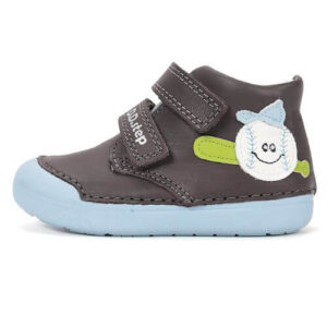Pantofi copii baieti din piele DD Step, Gri – S066-61414B