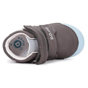 Pantofi copii baieti din piele DD Step, Gri – S066-61414B