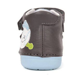 Pantofi copii baieti din piele DD Step, Gri – S066-61414B