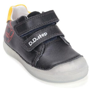 Pantofi copii baieti din piele DD Step, Negru – S049-61886
