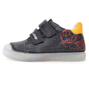 Pantofi copii baieti din piele DD Step, Negru – S049-61886