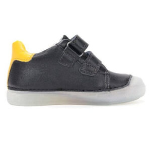 Pantofi copii baieti din piele DD Step, Negru – S049-61886