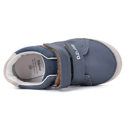Pantofi copii baieti din piele DD Step, Albastru – S078-61177B