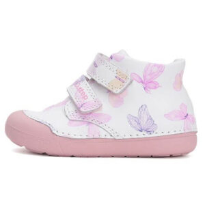 Pantofi copii fete din piele DD Step, Alb – S066-51151