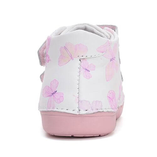 Pantofi copii fete din piele DD Step, Alb – S066-51151