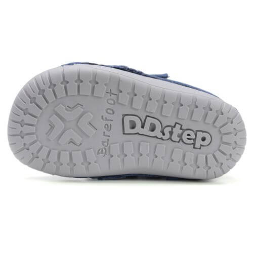 Pantofi copii baieti din piele DD Step Barefoot, Albastru – S070-52480B
