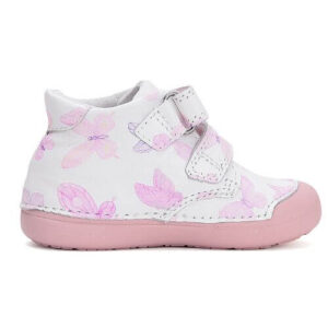 Pantofi copii fete din piele DD Step, Alb – S066-51151