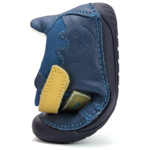 Pantofi copii baieti din piele DD Step Barefoot, Albastru – S070-52141A