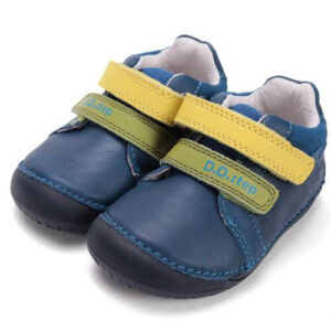 Pantofi copii baieti din piele DD Step Barefoot, Albastru – S070-52141A