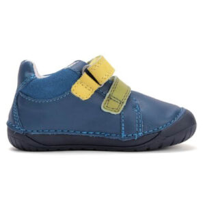 Pantofi copii baieti din piele DD Step Barefoot, Albastru – S070-52141A