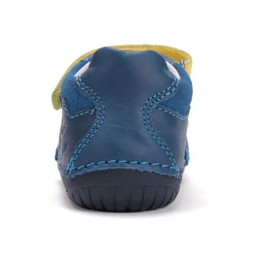 Pantofi copii baieti din piele DD Step Barefoot, Albastru – S070-52141A