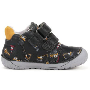 Pantofi copii baieti din piele DD Step Barefoot, Albastru – S070-52480