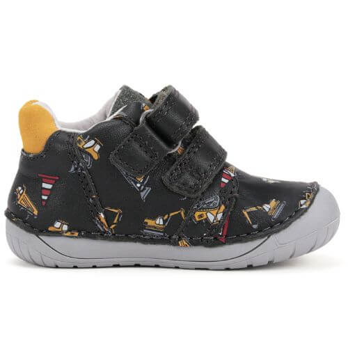 Pantofi copii baieti din piele DD Step Barefoot, Albastru – S070-52480
