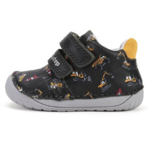 Pantofi copii baieti din piele DD Step Barefoot, Albastru – S070-52480