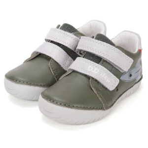 Pantofi copii baieti din piele DD Step cu LED, Verde – S050-61691B
