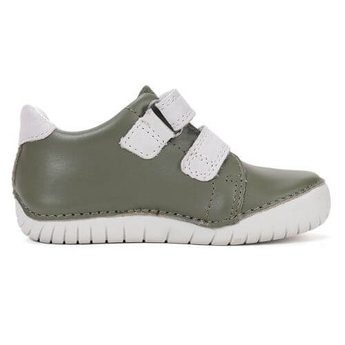Pantofi copii baieti din piele DD Step cu LED, Verde – S050-61691B