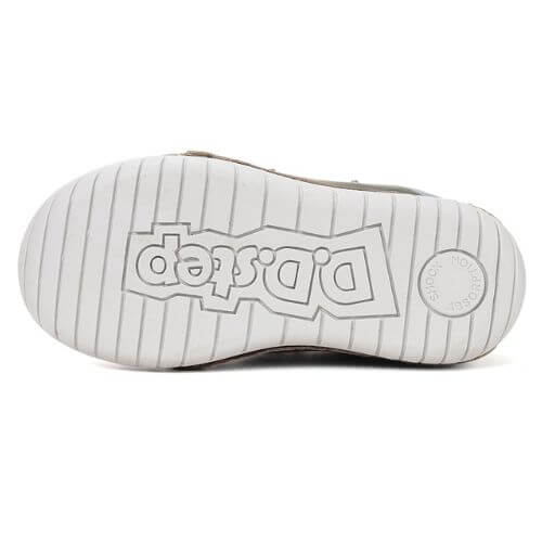 Pantofi copii baieti din piele DD Step cu LED, Verde – S050-61691B
