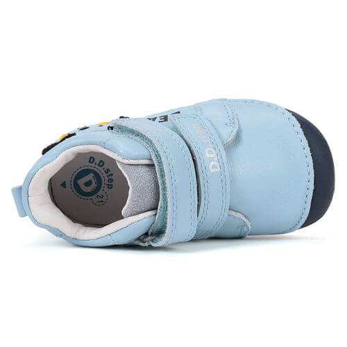 Pantofi copii baieti din piele DD Step, Albastru – S015-61472