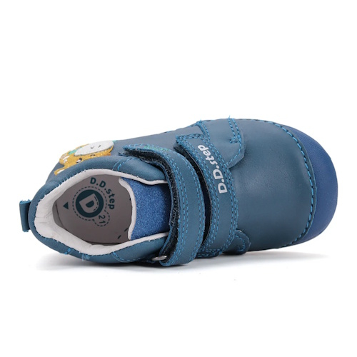 Pantofi copii baieti din piele DD Step, Albastru – S015-52874A