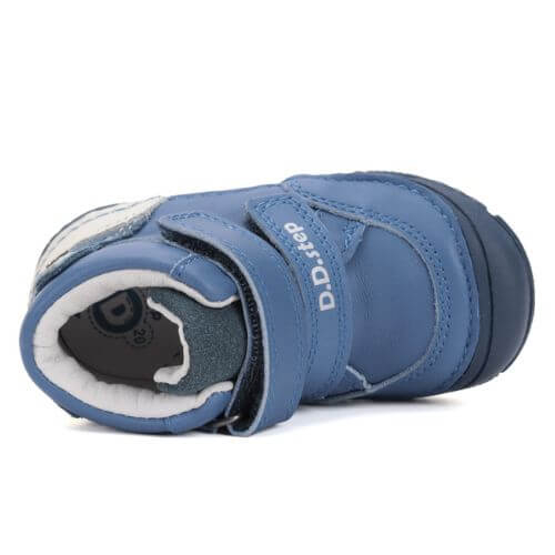 Pantofi copii baieti din piele DD Step, Albastru – S082-52202A