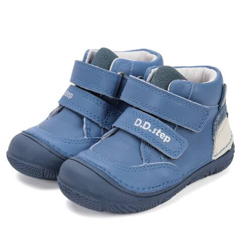 Pantofi copii baieti din piele DD Step, Albastru – S082-52202A