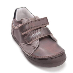 Pantofi copii fete din piele DD Step, Gri – S078-52722B