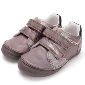 Pantofi copii fete din piele DD Step, Gri – S078-52722B