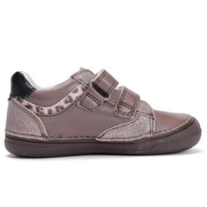 Pantofi copii fete din piele DD Step, Gri – S078-52722B