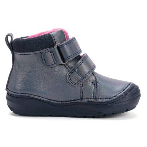 Pantofi copii fete din piele DD Step, Albastru – S071-52810A