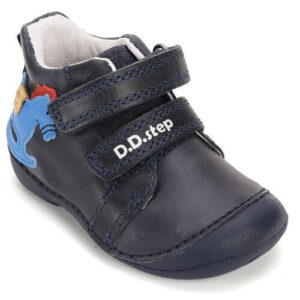 Pantofi copii baieti din piele DD Step, Albastru – S015-52617