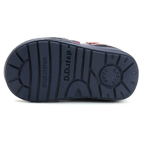 Pantofi copii fete din piele DD Step, Albastru – S071-52810A