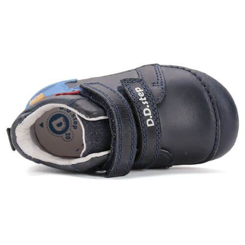 Pantofi copii baieti din piele DD Step, Albastru – S015-52617