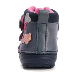 Pantofi copii fete din piele DD Step, Albastru – S071-52810A