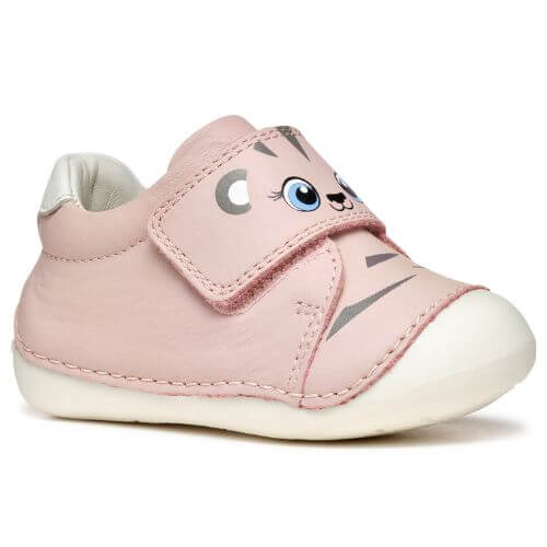 Pantofi copii fete din piele Fete, Roz – B3540B_00085_C0682