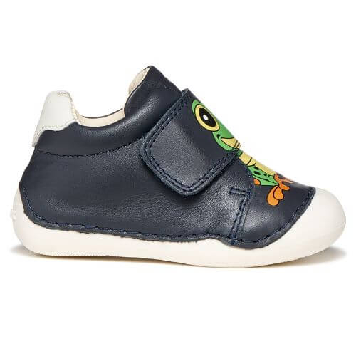 Pantofi copii baieti din piele Geox, Albastru – B3539C-00085-C4248