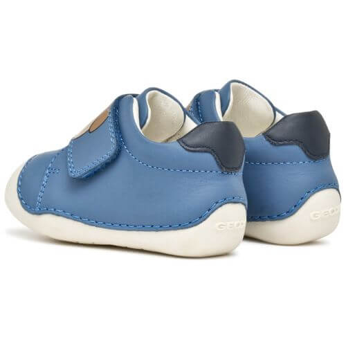 Pantofi copii baieti din piele Geox, Albastru – B3539C_00085_C4218