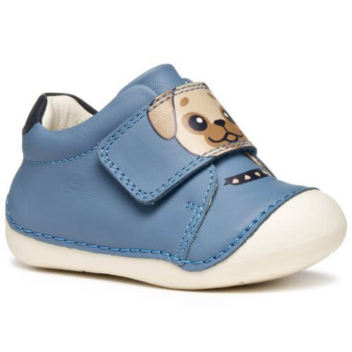 Pantofi copii baieti din piele Geox, Albastru – B3539C_00085_C4218