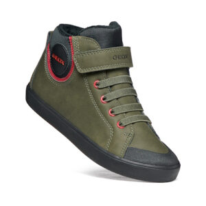 Pantofi copii baieti din piele Geox, Verde – J465CC_0MEFU_C0450