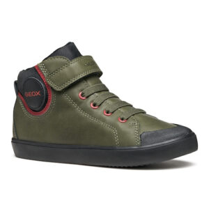 Pantofi copii baieti din piele Geox, Verde – J465CC_0MEFU_C0450