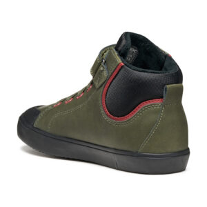 Pantofi copii baieti din piele Geox, Verde – J465CC_0MEFU_C0450