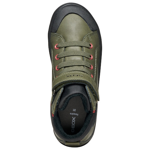 Pantofi copii baieti din piele Geox, Verde – J465CC_0MEFU_C0450